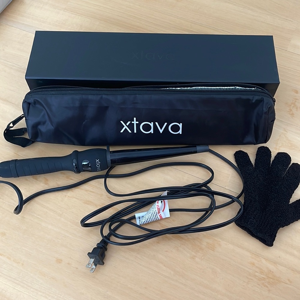 Xtava Twist Curl Curling Wand - Professional Hair Wand with Ceramic Barrel